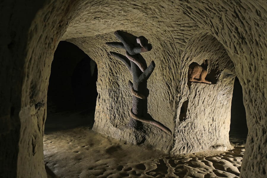 Werk der Kumpel: Rund 40 Skulpturen finden sich in der Buchser Mine.