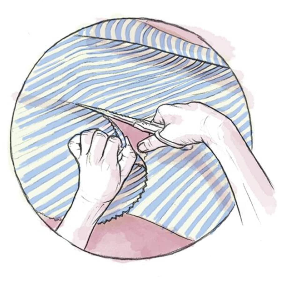 Bienenwachstuch ausschneiden