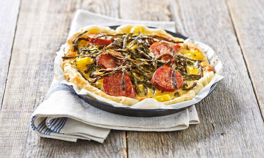 Tarte mit Dörrbohnen