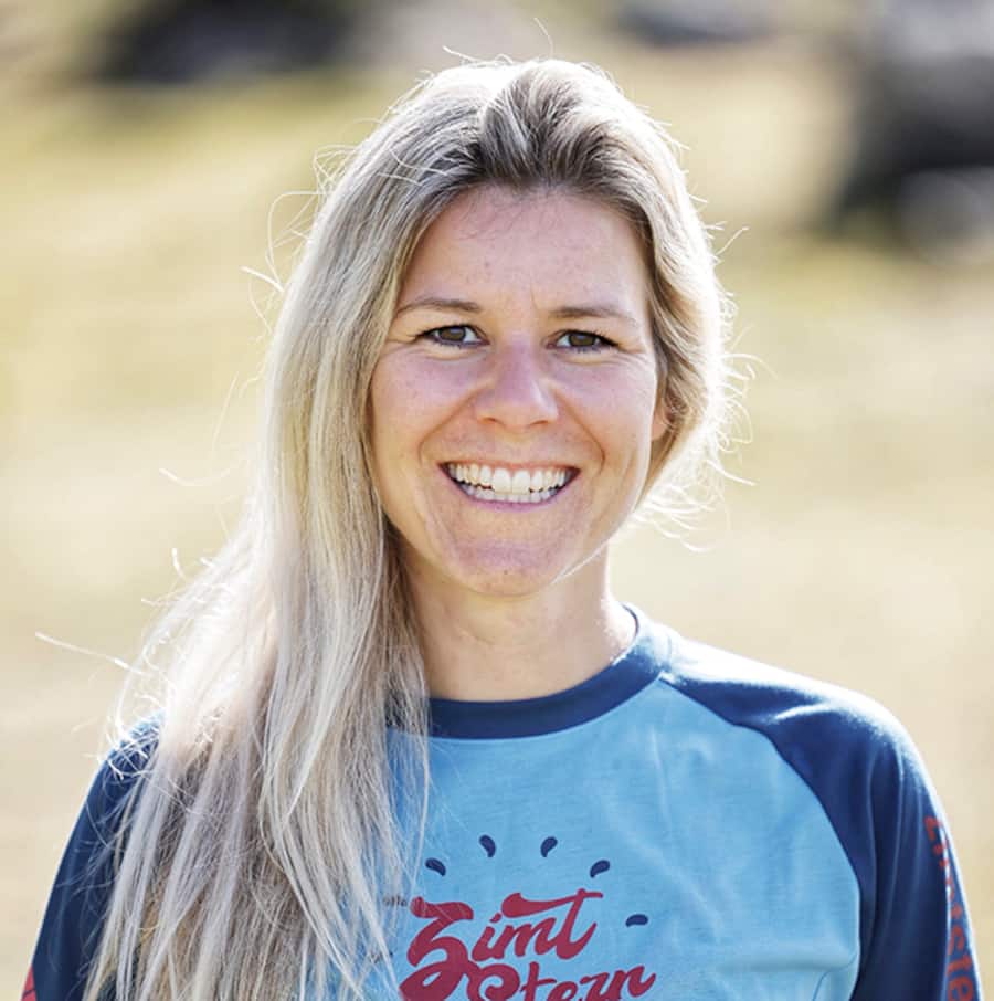 Mountainbikerin Fränzi Gobeli.