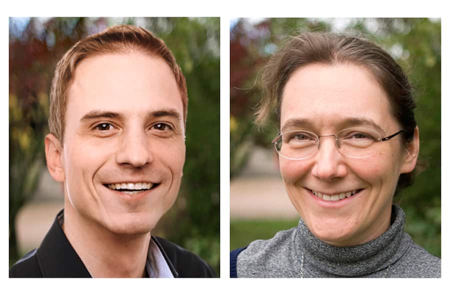 Felix Adrion und Christina Umstätter von Agroscope