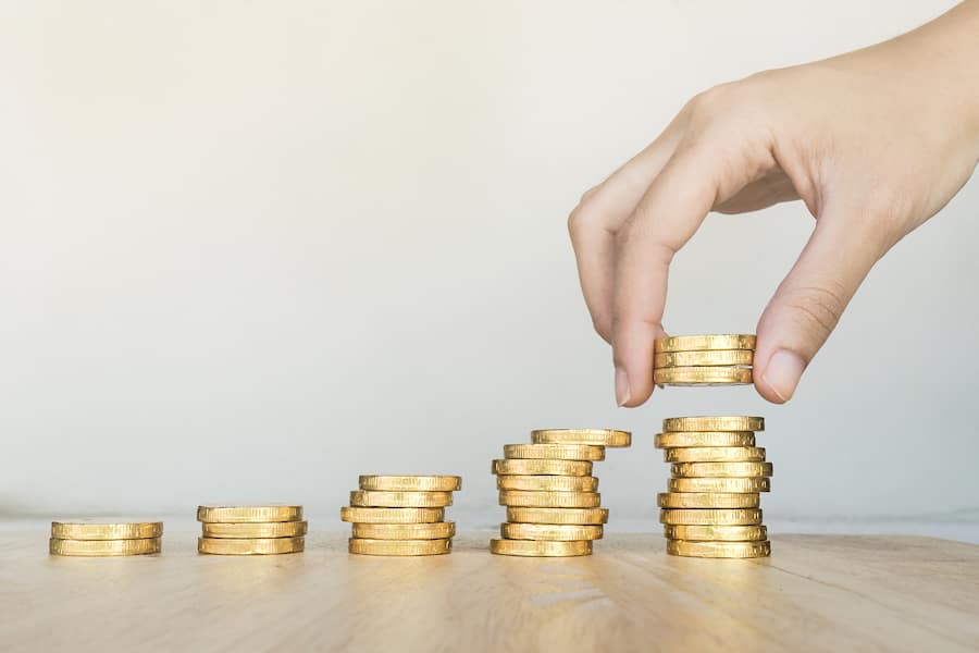 Geld Entwicklung Muenzen