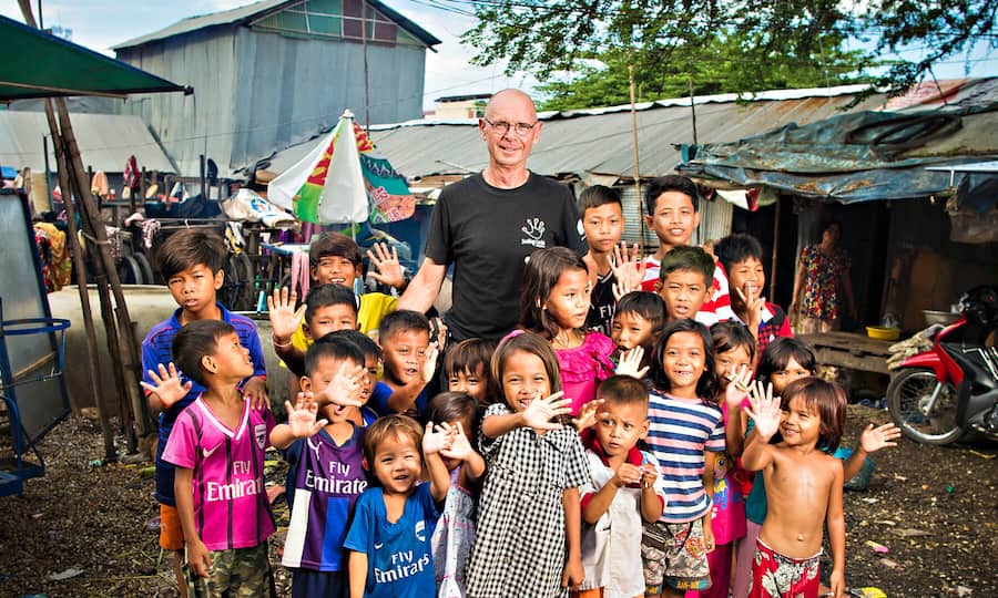 Hannes Schmid in Kambodscha