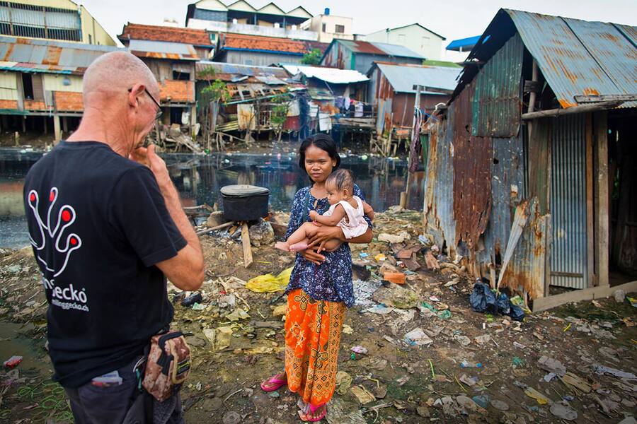 Hannes Schmid in den Slums