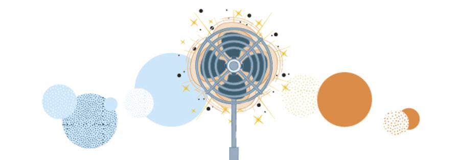 Illustration von einem Ventilator