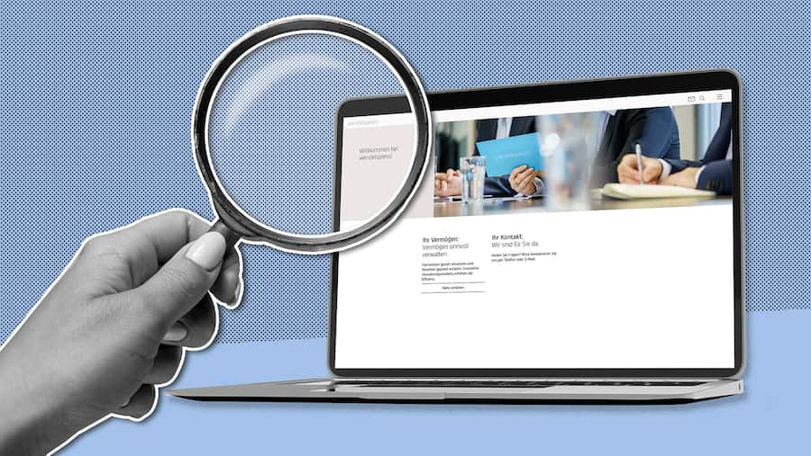 Fotocollage für einen Text über die Zürcher Vermögensverwalter-Firma Wendelspiess Partners AG. Über die ist heute der Konkurs eröffnet worden, mit katastrophalen Folgen für vermutlich mehrere Hundert Kleinanleger:innen