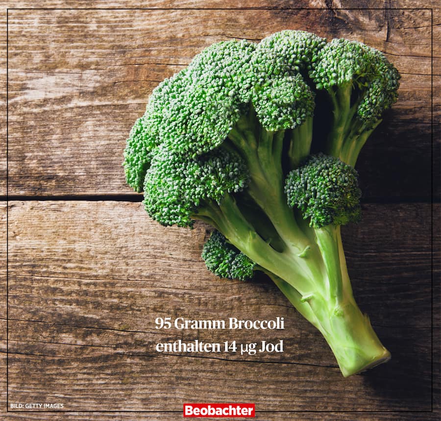 Wie viel Jod steckt in Broccoli?