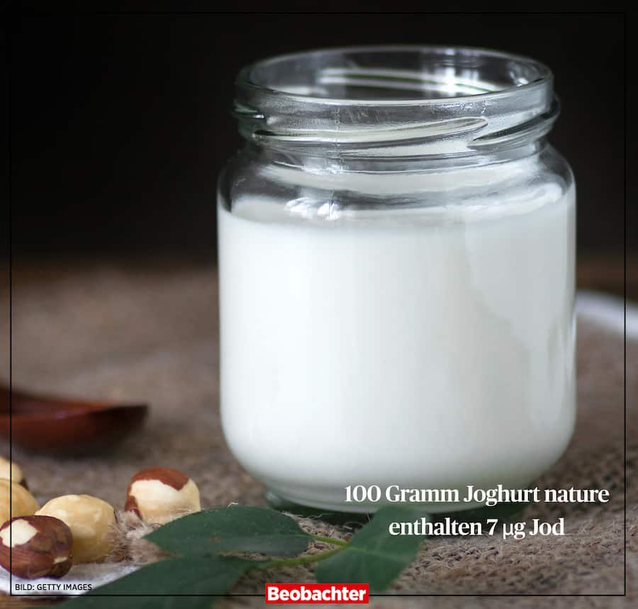 Wie viel Jod steckt in einem Joghurt?
