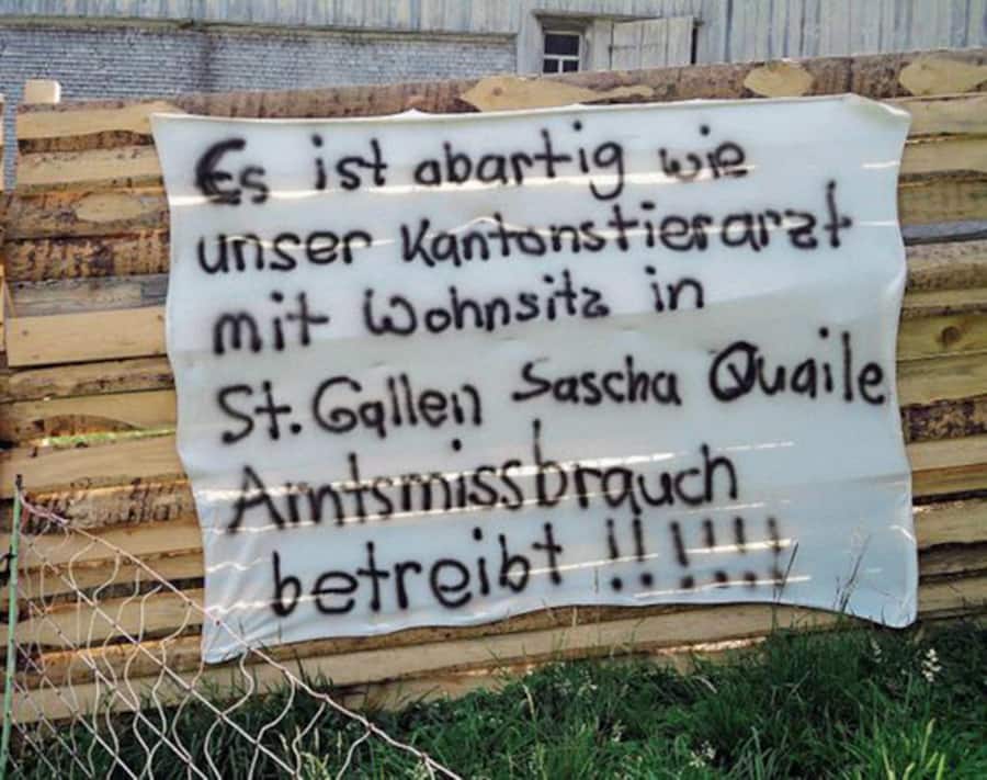 Der Appell von Erika Fritsche gegen Kantonstierarzt Sascha Quaile.