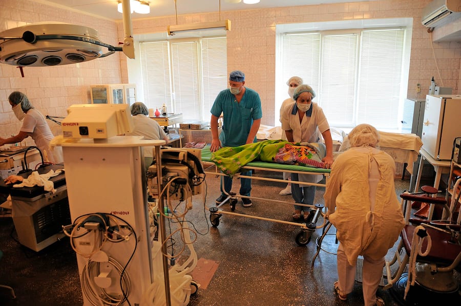 Das Kinderspital in Donezk