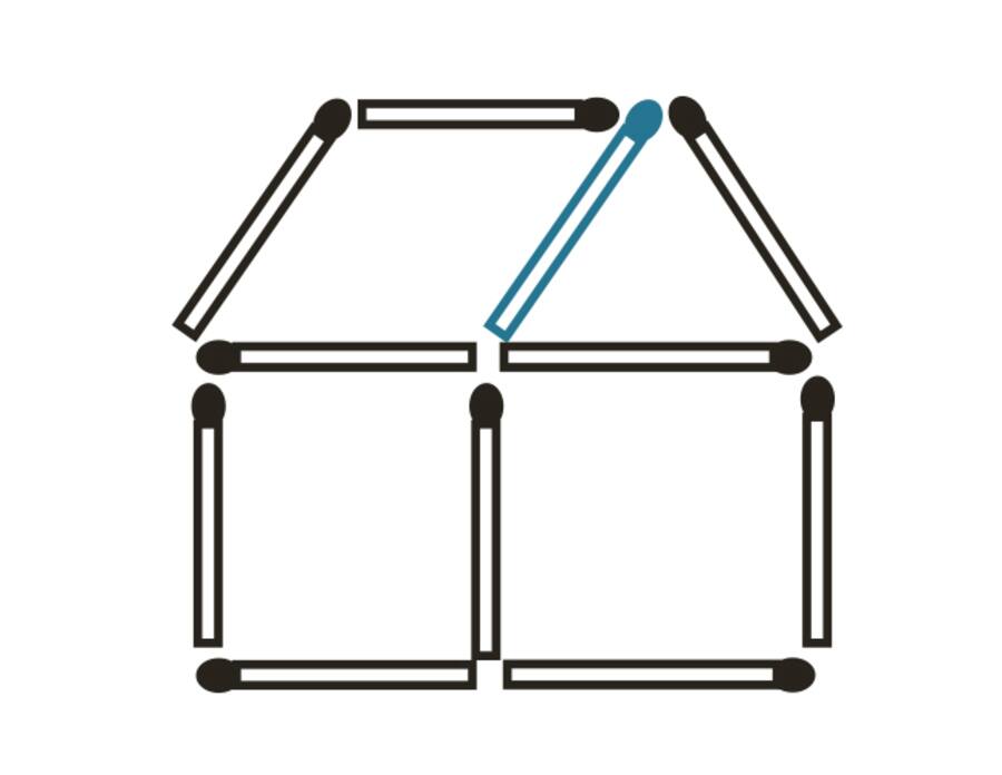 Lösung zum Streichholzhaus