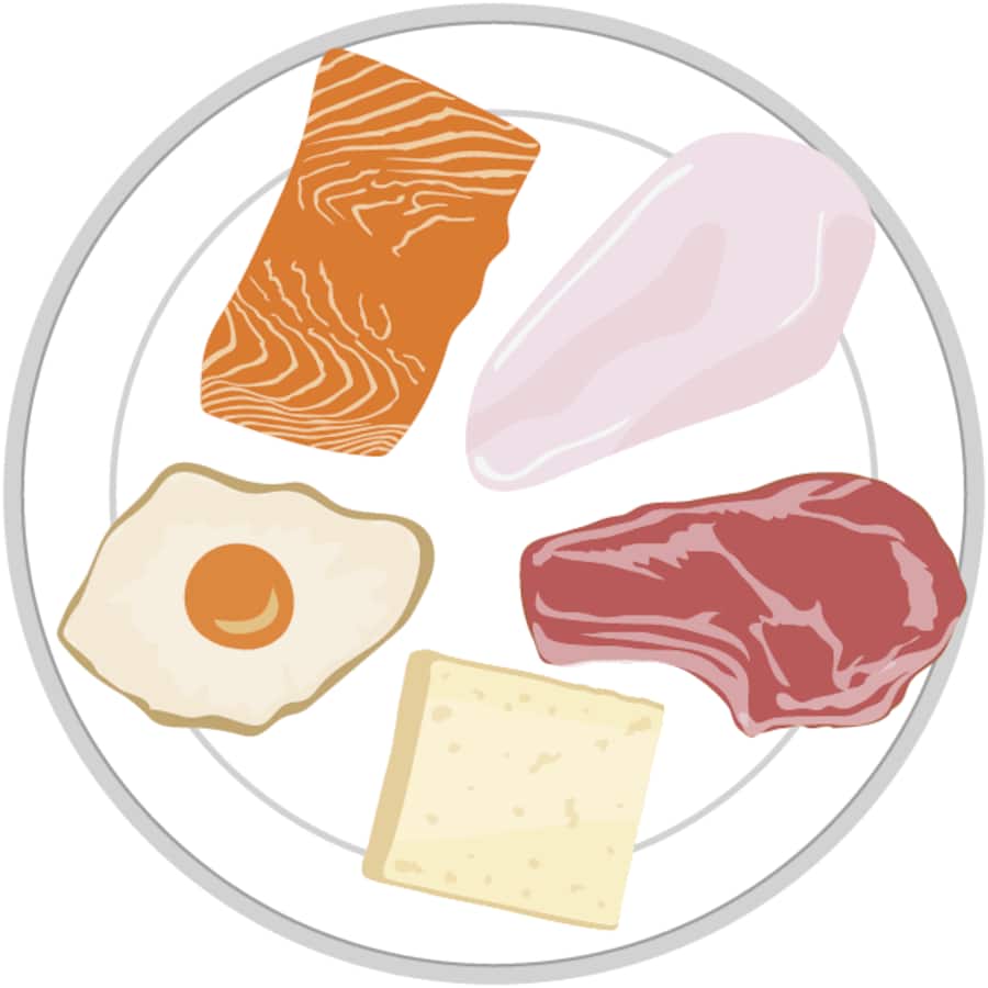 Illustration: Low-Carb-Lebensmittel