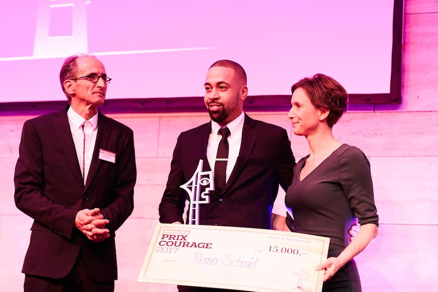 Der Gewinner des Prix Courage 2017: Remo Schmid