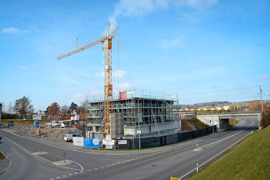 Die Baustelle des geplanten Kryonik-Zentrums in Rafz zH