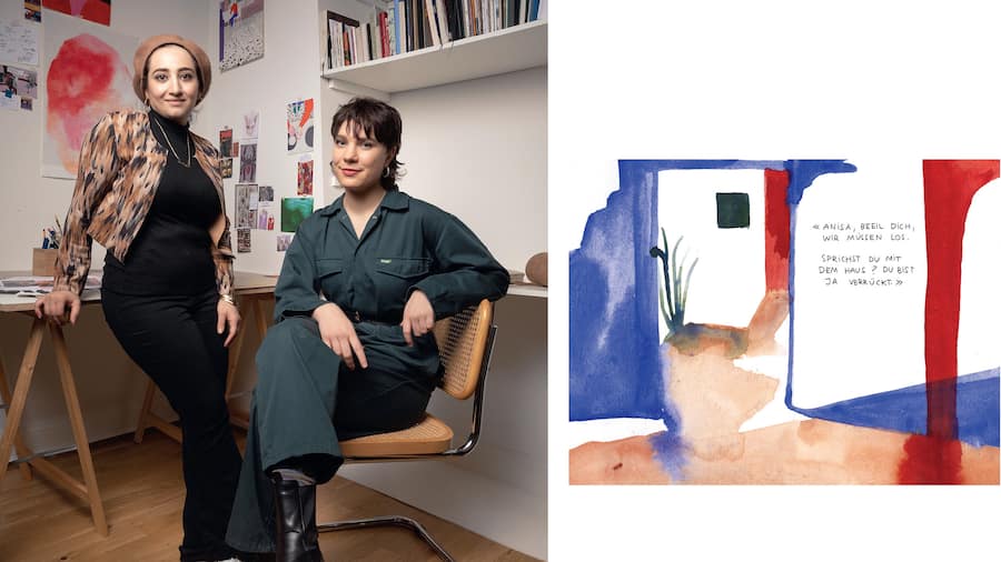 Anisa Alrefaei Roomieh (links) und Maeva Rubli
