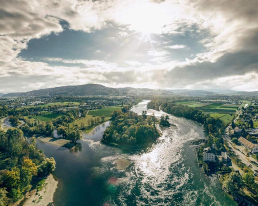 Blick auf den Auenschutzpark bei Brugg