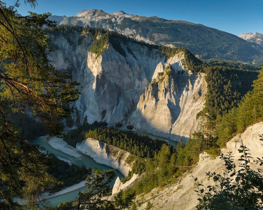 Blick auf die Rheinschlucht