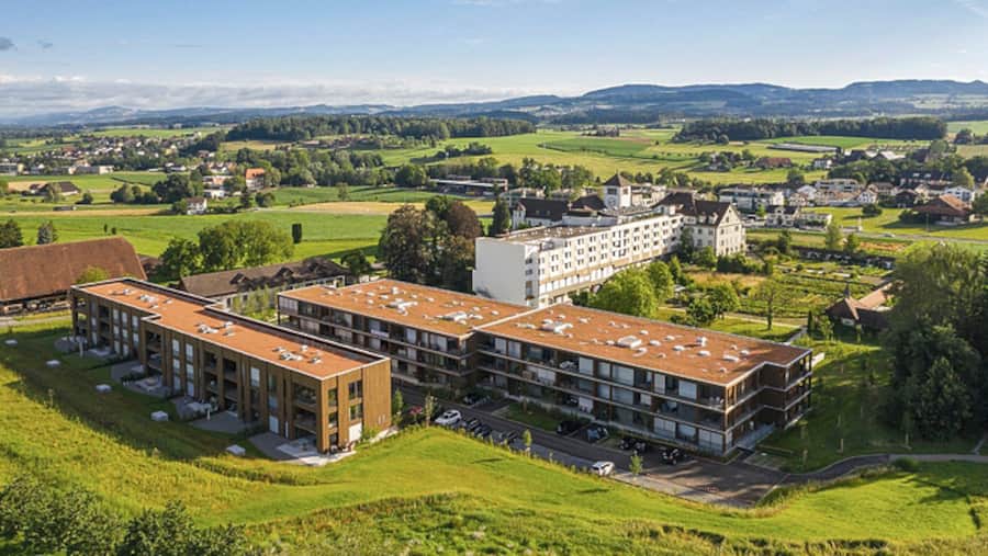 Wohnsiedlung rund um das Kloster Heiligkreuz in Cham