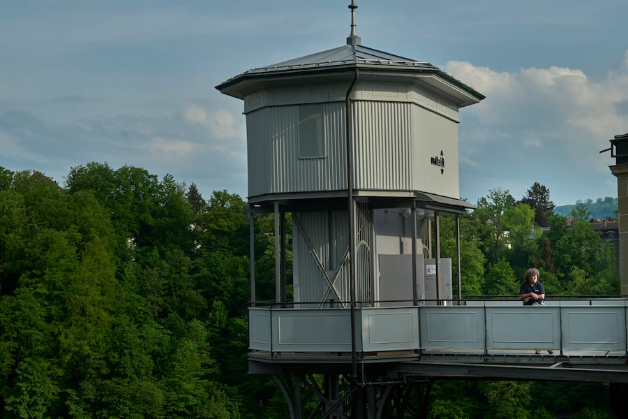 Blick auf den Mattelift in Bern