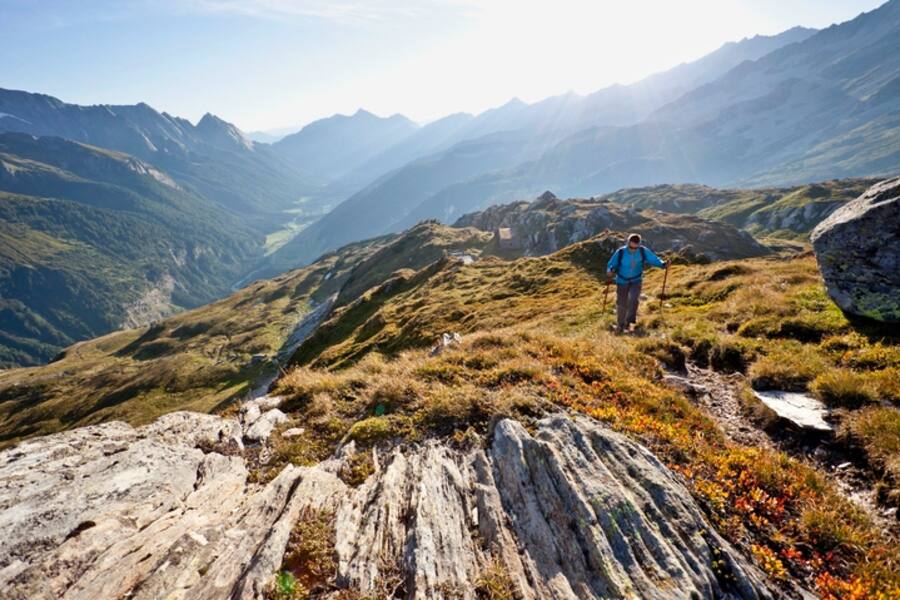 Wandern auf der Genusswanderung «Die Alpenüberquerung»