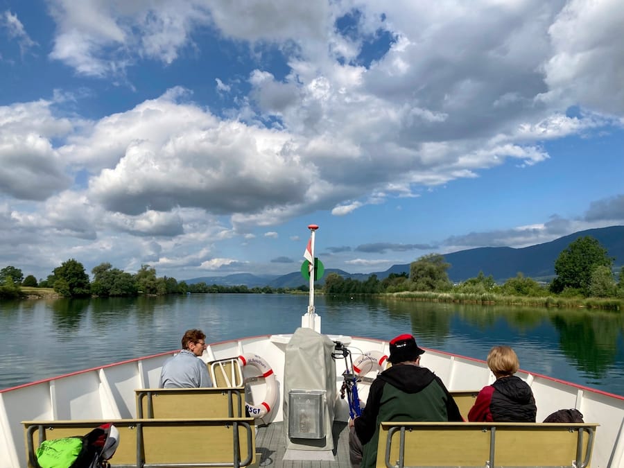 Auf dem Schiff von Solothurn nach Altreu