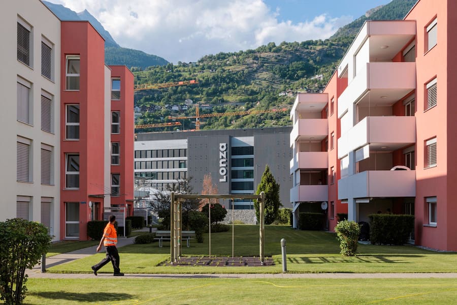 Lonza-Gebäude in Visp VS