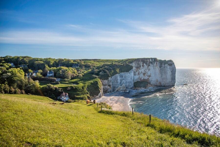 Klippen an der Côte d'Albâtre in der Normandie