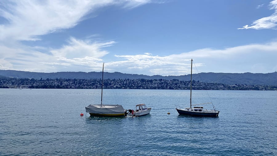 Boote auf dem Zürichsee