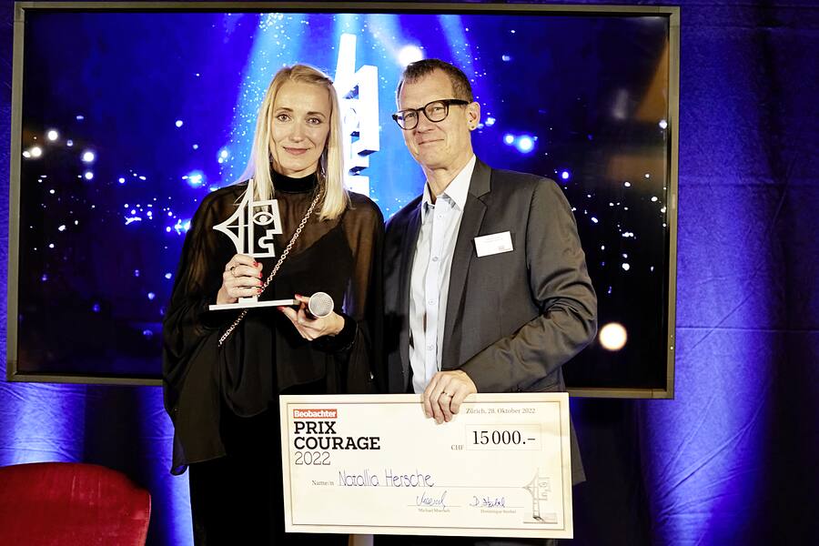Natallia Hersche Prix Courage Gewinnerin