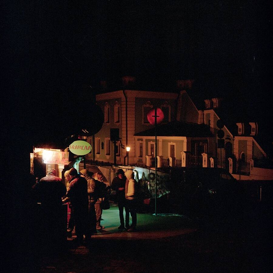 Wegen Stromknappheit im Dunkeln: St.-Andreas-Kirche in Kiew