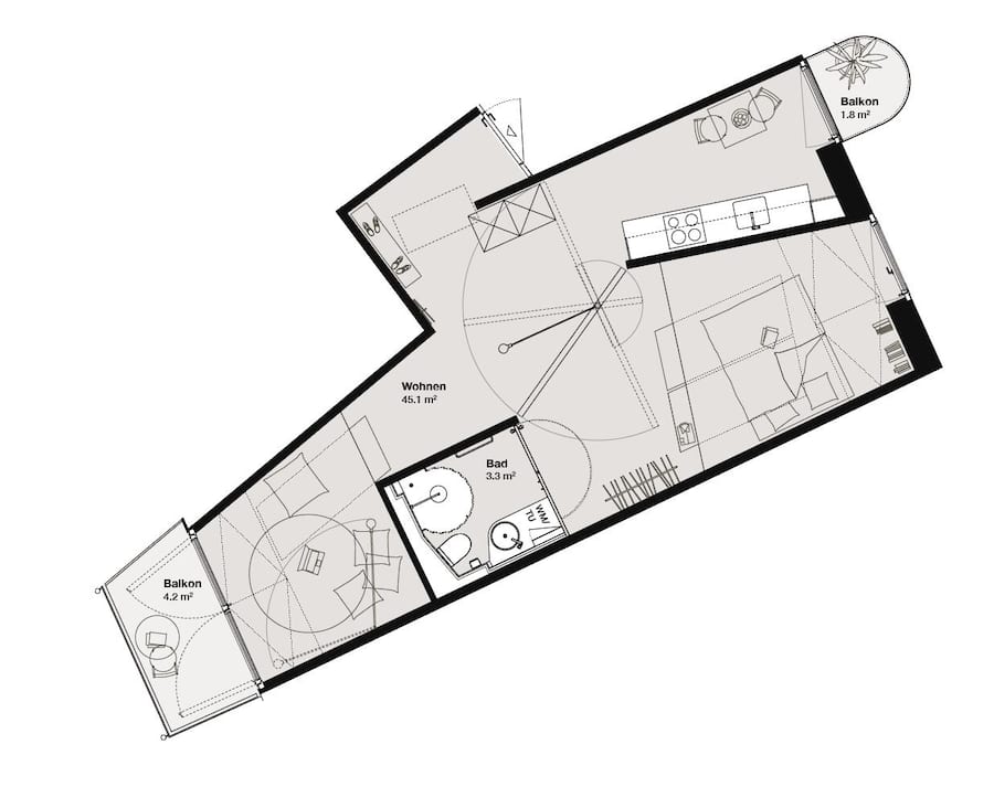 Grundriss Performatives Haus Zürich