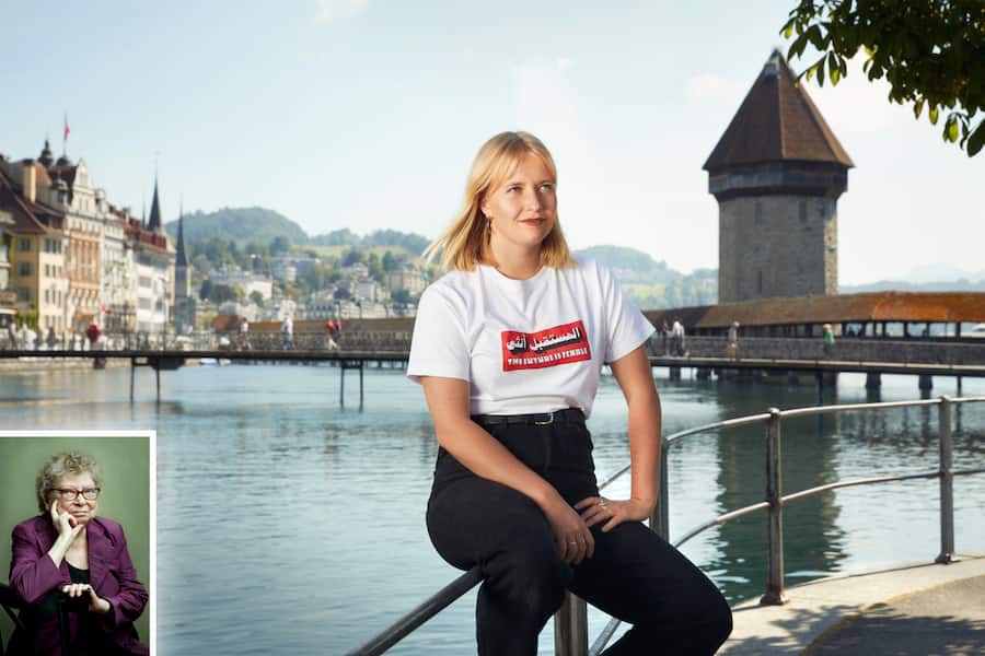 Noemi Grütter, Feministin und Menschenrechtsaktivistin. (kleines Bild: Christiane Brunner)