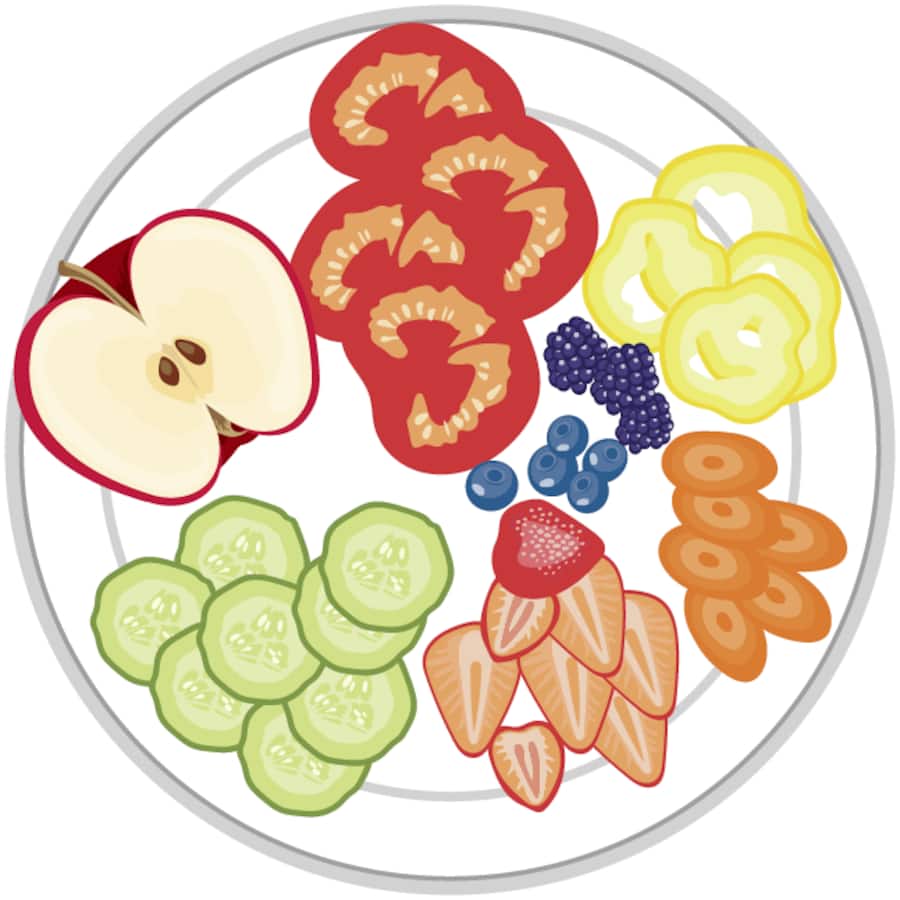 Illustration: Rohkost-Ernährung