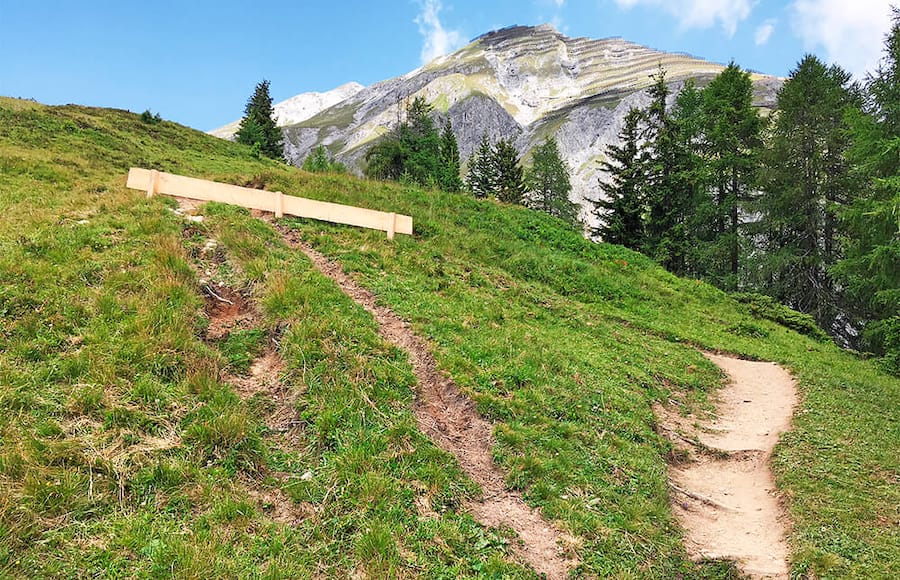 Bikerstrecke auf der Schatzalp