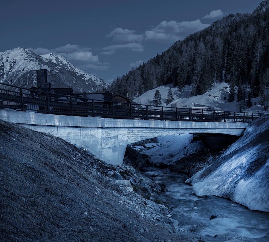 Schergenbachbrücke vor Samnaun