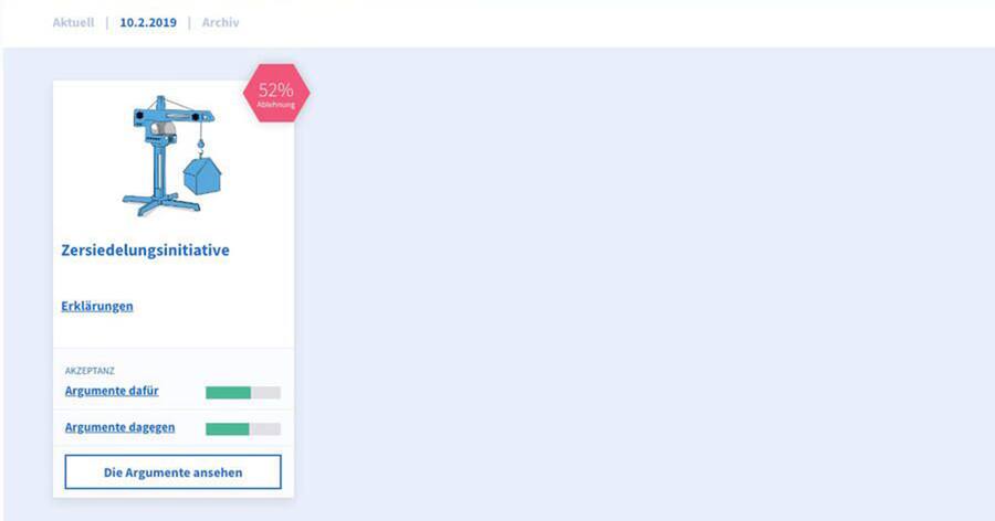 Screenshot Swiss.vote