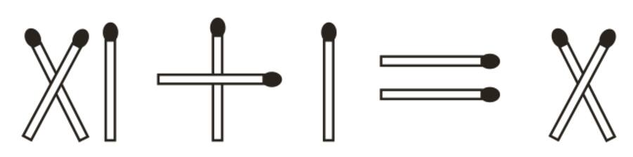 Streichhölzer Gleichung