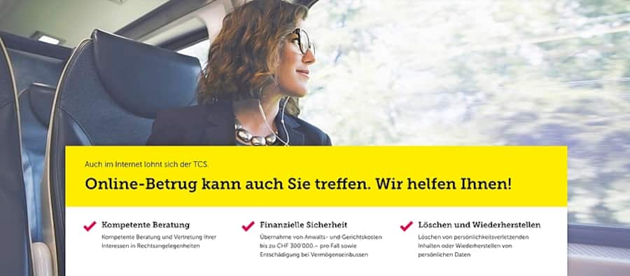 Werbung für den TCS-Schutzbrief