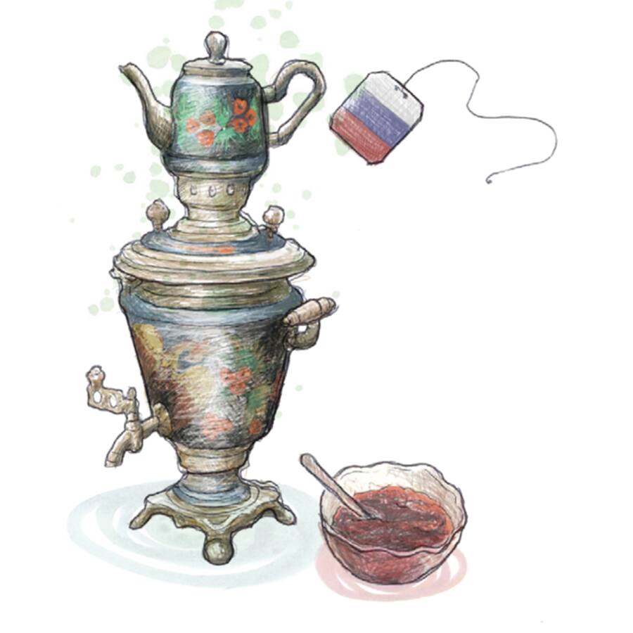 Tee in Russland: Samowar