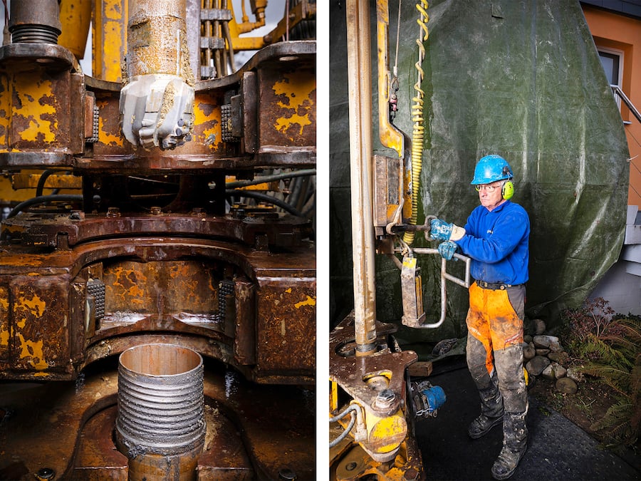 Wärmepumpe Bohrmaschine