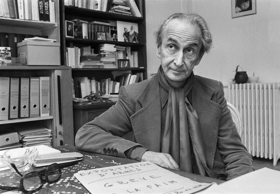 Edmond Kaiser, Terre des hommes-Gruender, aufgenommen am 3. Januar 1980 in Lausanne waehrend seines Hungerstreiks mit dem er ein Waffenausfuhrverbot bewirken will. (KEYSTONE/Str)SCHWEIZ TERRE DES HOMMES EDMOND KAISER