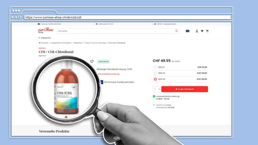 Collage Zur Rose CDL Chlordioxid