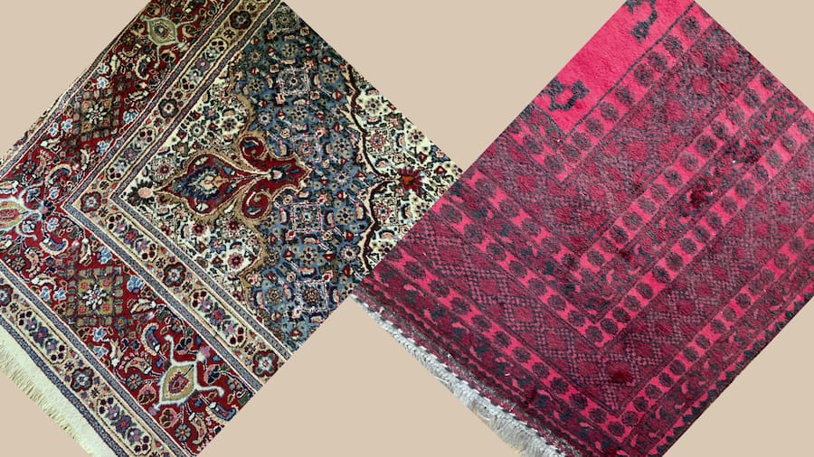 Die beiden Teppiche der Protagonistin, die vom Auktionshaus Steiger über den Tisch gezogen wurde.